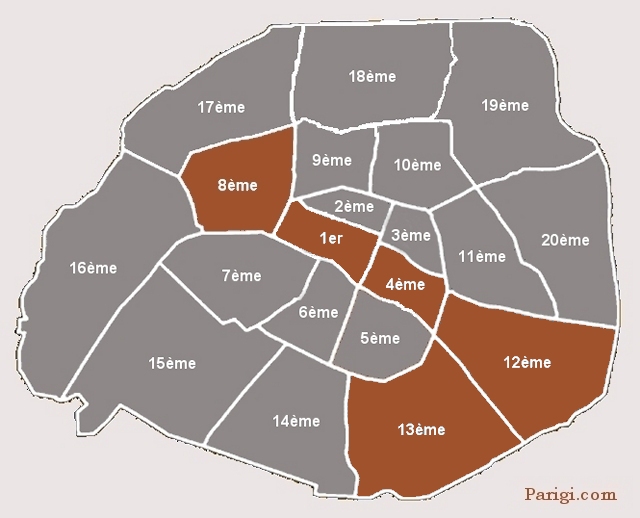 Arrondissement Métro Parigi Linea 14