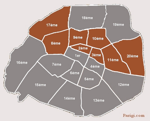 Arrondissement Métro Parigi Linea 3