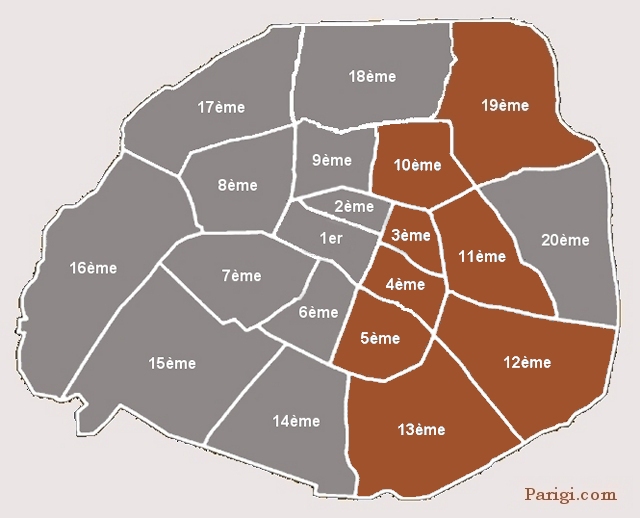Arrondissement Métro Parigi Linea 5