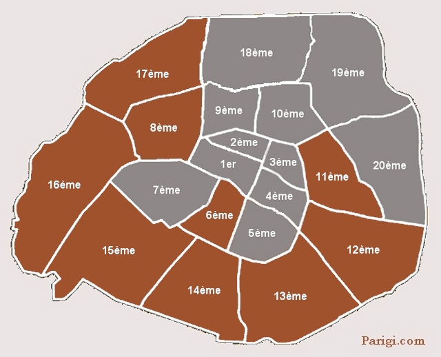 Arrondissement Métro Parigi Linea 6