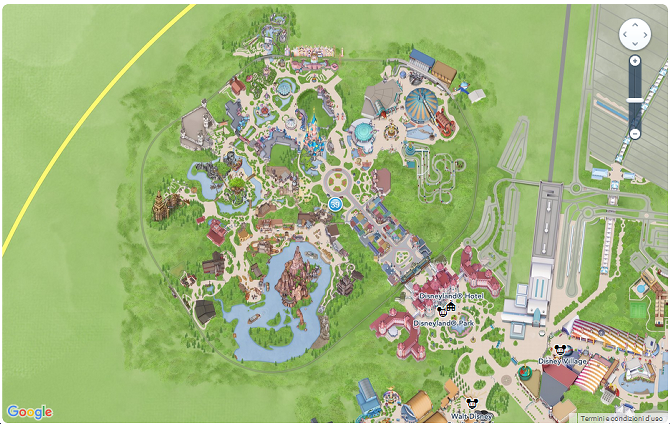 Mappa Parco Disneyland