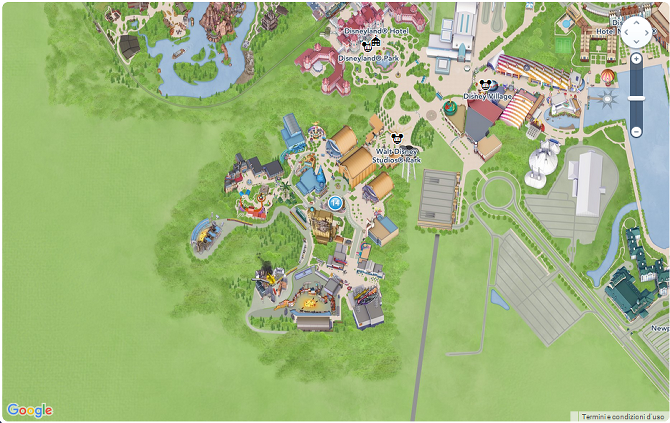 Mappa Walt Disney Studios