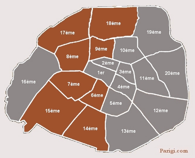 Arrondissement Métro Parigi Linea 13