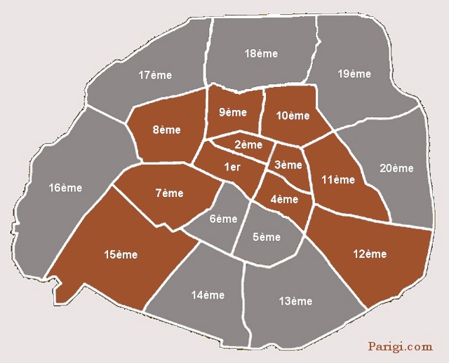 Arrondissement Métro Parigi Linea 8